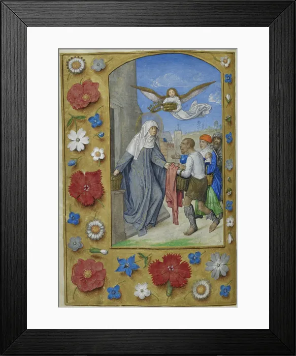 Framed Print : Memorial to St. Elizabeth of Thuringia, c1480. Creator: Unknown Framed Print : Memorial to St. Elizabeth of Thuringia, c1480. Creator: Unknown