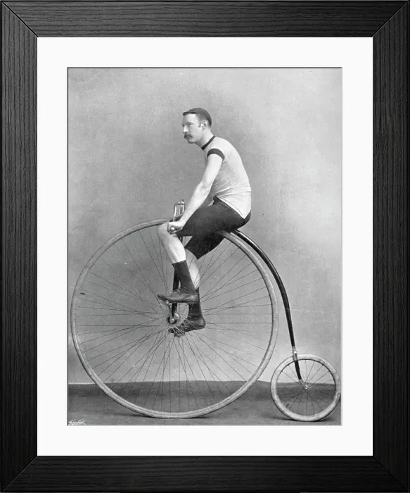 Framed Print : Portrait of the cyclist JH Adams Rowley, 1896. Creator: RW Thomas Framed Print : Portrait of the cyclist JH Adams Rowley, 1896. Creator: RW Thomas