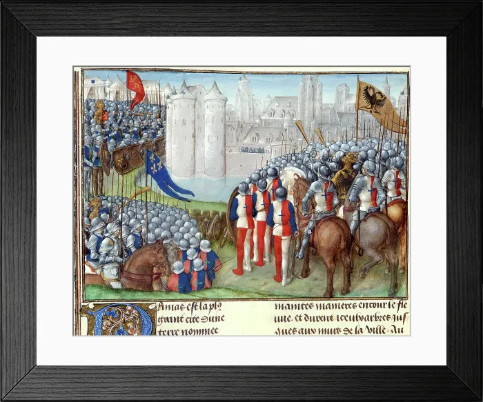 Framed Print : Crusaders besieging Damascus, late 15th century. ?? see 1280000728 Creator: Unknown Framed Print : Crusaders besieging Damascus, late 15th century. ?? see 1280000728 Creator: Unknown