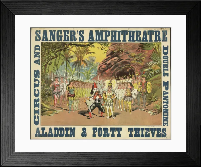 Framed Print : Sangers amphitheatre, 1886. Creator: Unknown