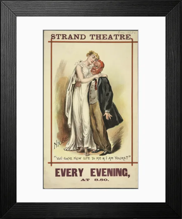 Framed Print : Strand Theatre, 1892. Creator: Unknown Framed Print : Strand Theatre, 1892. Creator: Unknown