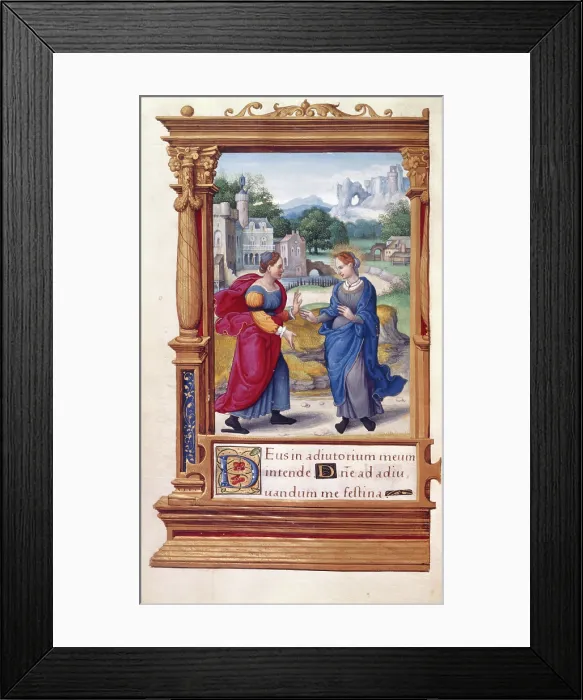 Framed Print : The Visitation, 16th century. Creator: Unknown Framed Print : The Visitation, 16th century. Creator: Unknown