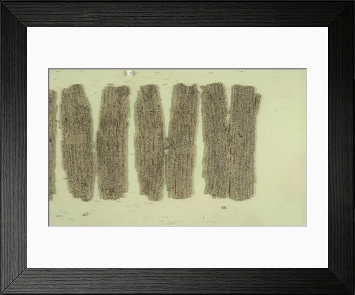 Framed Print : Fragmentary Buddhist text, c5th-3rd century BC. Creator: Unknown Framed Print : Fragmentary Buddhist text, c5th-3rd century BC. Creator: Unknown