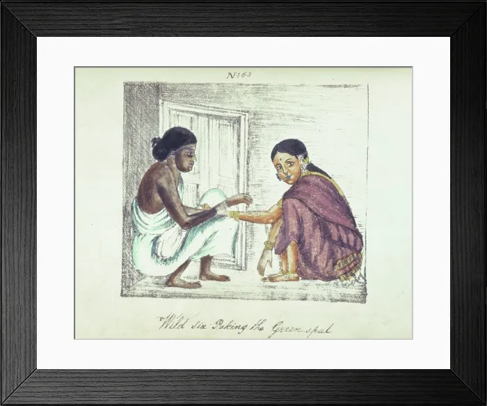 Framed Print : Wild Six Paking the Greenspal, 1837. Creator: Unknown