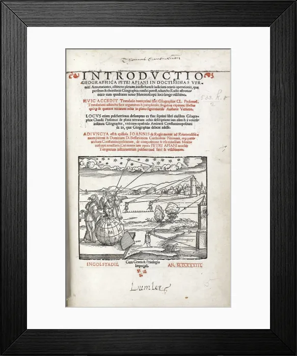 Framed Print : Surveying, 1533. Creator: Unknown Framed Print : Surveying, 1533. Creator: Unknown