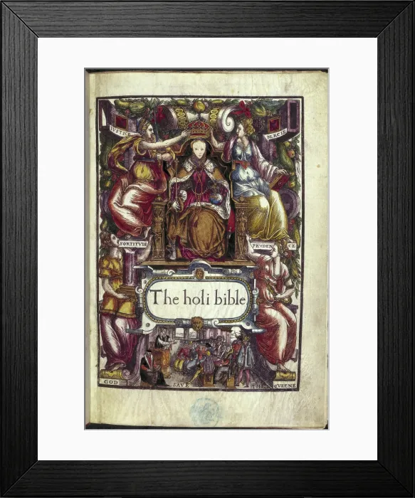 Framed Print : The holi bible, 1569. Creator: Unknown. The holi bible, 1569. Creator: Unknown