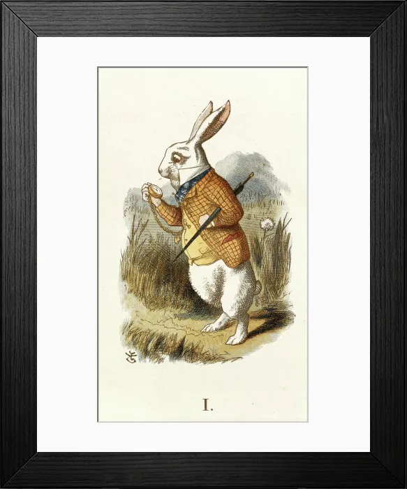 Framed Print : The White Rabbit, 1890. Creator: John Tenniel Framed Print : The White Rabbit, 1890. Creator: John Tenniel