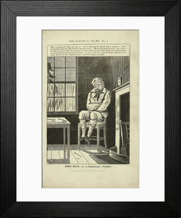 Framed Print : The Political Drama No. 4: John Bull; or, an Englishman's fireside!, 1834-1835. Creator: Charles Jameson Grant. The Political Drama No. 4: John Bull; or, an Englishman's fireside!, 1834-1835. Creator: Charles Jameson Grant Framed Print : The Political Drama No. 4: John Bull; or, an Englishman's fireside!, 1834-1835. Creator: Charles Jameson Grant. The Political Drama No. 4: John Bull; or, an Englishman's fireside!, 1834-1835. Creator: Charles Jameson Grant