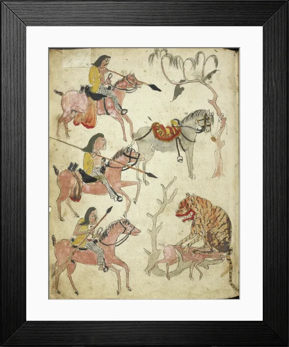Framed Print : Pemburuan 1770-1795. Creator: Unknown Framed Print : Pemburuan 1770-1795. Creator: Unknown