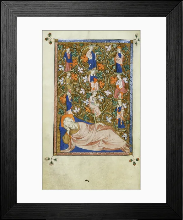 Framed Print : The Tree of Jesse, 1310-1320. Creator: Unknown Framed Print : The Tree of Jesse, 1310-1320. Creator: Unknown