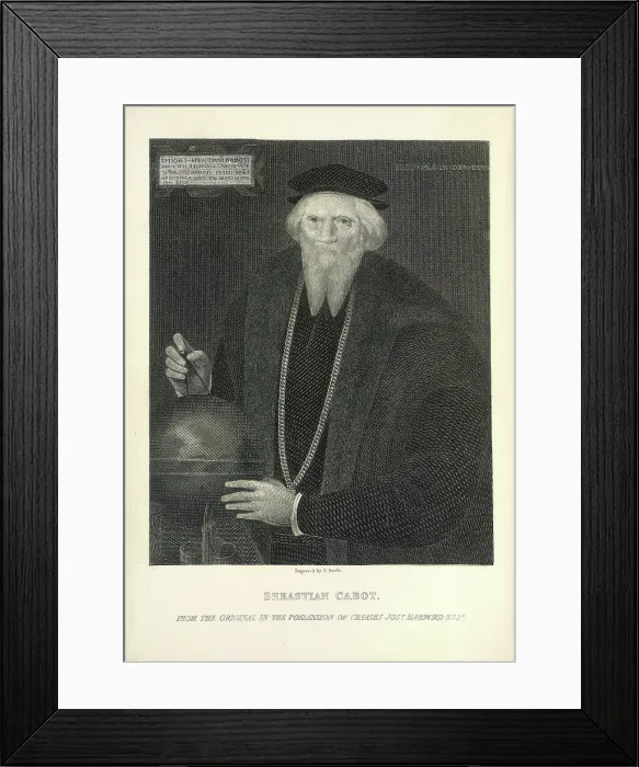 Framed Print : Sebastian Cabot in old age, c1474, (1869). Creator: Samuel Rawle Framed Print : Sebastian Cabot in old age, c1474, (1869). Creator: Samuel Rawle