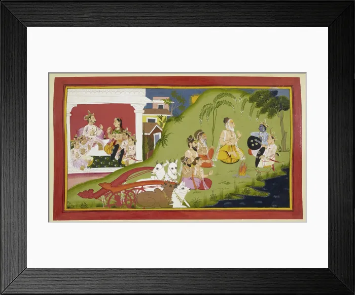 Framed Print : Visvamitra tells a story, 1712. Creator: Unknown Framed Print : Visvamitra tells a story, 1712. Creator: Unknown