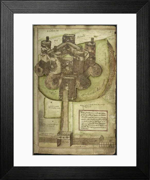 Framed Print : View of the Castle of Lyons (Holt Castle), 1620. Creator: Unknown Framed Print : View of the Castle of Lyons (Holt Castle), 1620. Creator: Unknown
