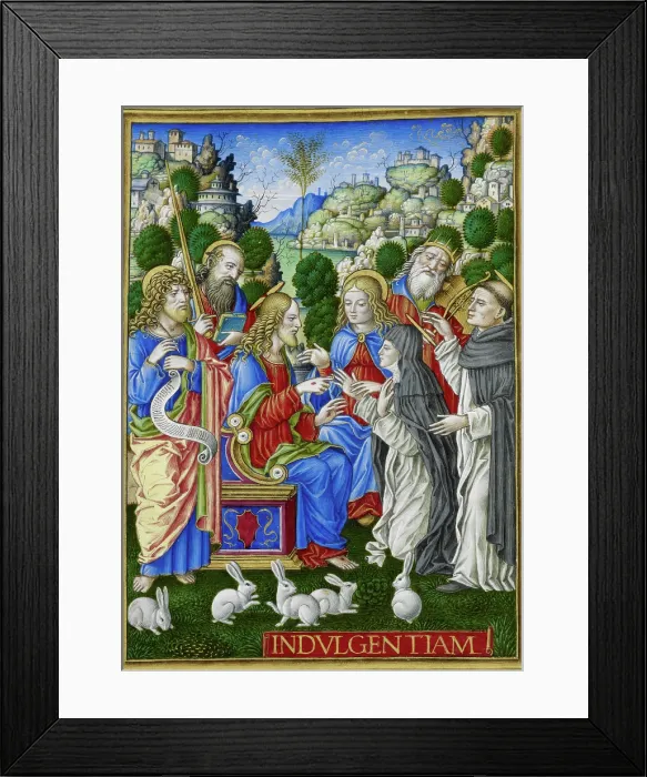 Framed Print : The Mystic Marriage of St. Catherine of Siena, 1490-1520. Creator: Giovan Pietro Birago Framed Print : The Mystic Marriage of St. Catherine of Siena, 1490-1520. Creator: Giovan Pietro Birago