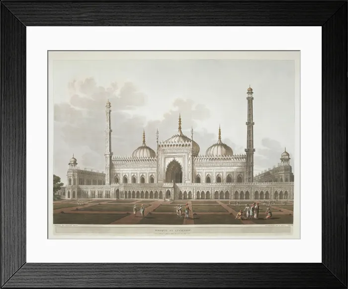 Framed Print : Mosque at Lucknow, 1809. Creator: Henry Salt Framed Print : Mosque at Lucknow, 1809. Creator: Henry Salt