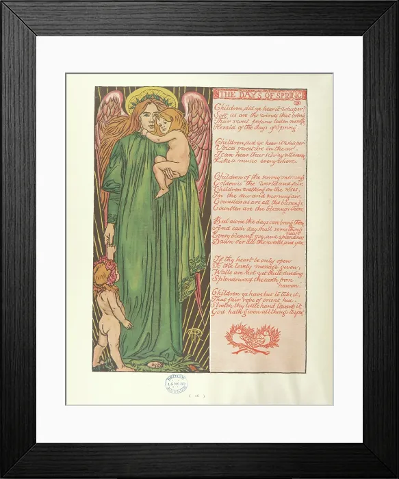 Framed Print : The Days of Spring, 1889. Creator: Reginald Francis Hallward Framed Print : The Days of Spring, 1889. Creator: Reginald Francis Hallward