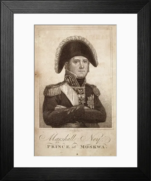 Framed Print : Marshall Ney, Prince of Moskwa, c1800, (1816). Creator: J. Kennerly Framed Print : Marshall Ney, Prince of Moskwa, c1800, (1816). Creator: J. Kennerly