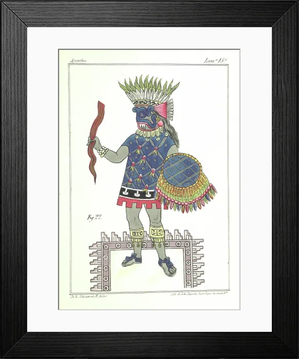 Framed Print : Inhabitant of New Spain, 1867. Creator: Unknown Framed Print : Inhabitant of New Spain, 1867. Creator: Unknown