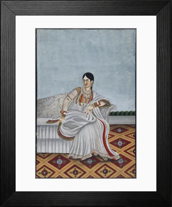 Framed Print : Indian dancing girl, c1780-1790. Creator: Unknown Framed Print : Indian dancing girl, c1780-1790. Creator: Unknown