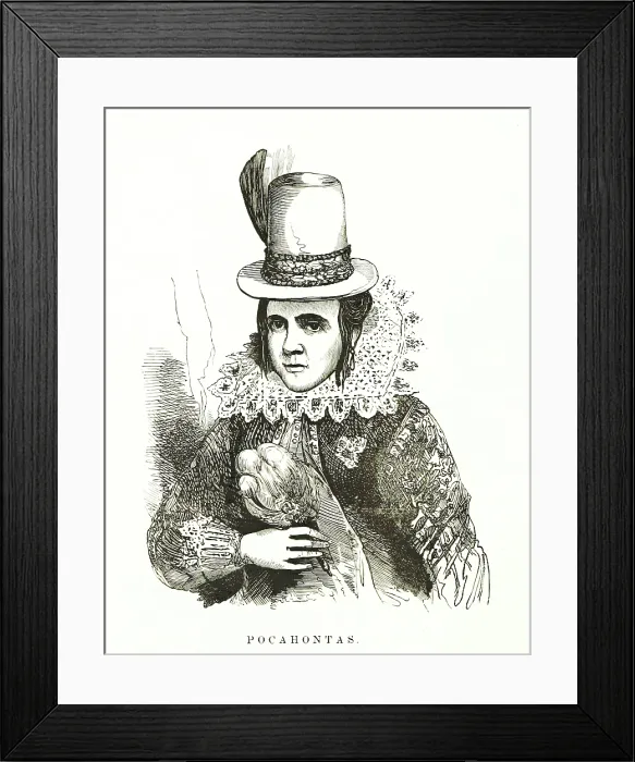 Framed Print : Pocahontas, (1869), Creator: Unknown Framed Print : Pocahontas, (1869), Creator: Unknown