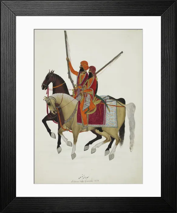 Framed Print : Bodyguard of Ranjit Singh, 1838-39. Creator: Unknown Framed Print : Bodyguard of Ranjit Singh, 1838-39. Creator: Unknown