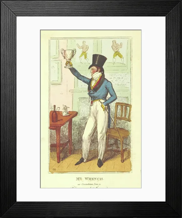 Framed Print : Mr. Wrench as Corinthian Tom, 1820. Creator: Unknown Framed Print : Mr. Wrench as Corinthian Tom, 1820. Creator: Unknown