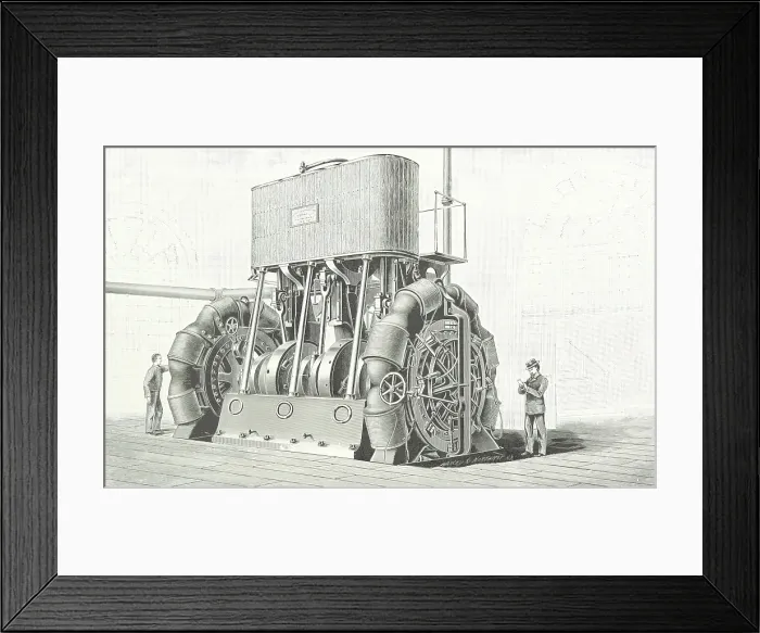 Framed Print : The Edison Multipolar Dynamo, 1894. Creator: Unknown Framed Print : The Edison Multipolar Dynamo, 1894. Creator: Unknown