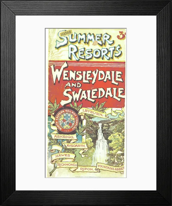 Framed Print : Summer Resorts - North Eastern Railway Company guide, 1896. Creator: Unknown Framed Print : Summer Resorts - North Eastern Railway Company guide, 1896. Creator: Unknown