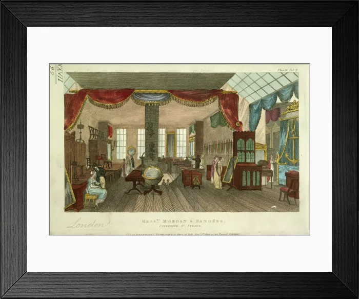 Framed Print : Messrs. Morgan and Sanders's, 1809. Creator: Unknown. Messrs. Morgan and Sanders's, 1809. Creator: Unknown Framed Print : Messrs. Morgan and Sanders's, 1809. Creator: Unknown. Messrs. Morgan and Sanders's, 1809. Creator: Unknown
