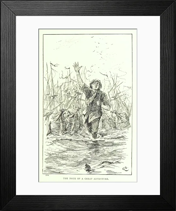 Framed Print : The Issue of a Great Adventure, 1894. Creator: Unknown Framed Print : The Issue of a Great Adventure, 1894. Creator: Unknown