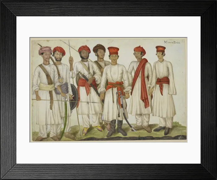 Framed Print : Mewatties, 1820-1830. Creator: Unknown Framed Print : Mewatties, 1820-1830. Creator: Unknown