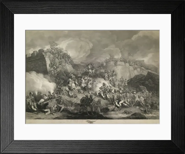Framed Print : The Storming of Seringapatam, 1802. Creators: Unknown, Giovanni Vendramini Framed Print : The Storming of Seringapatam, 1802. Creators: Unknown, Giovanni Vendramini