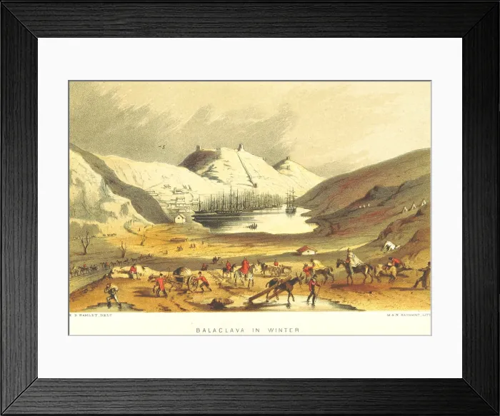 Framed Print : Balaclava in Winter, 1855. Creator: M & N Hanhart Framed Print : Balaclava in Winter, 1855. Creator: M & N Hanhart