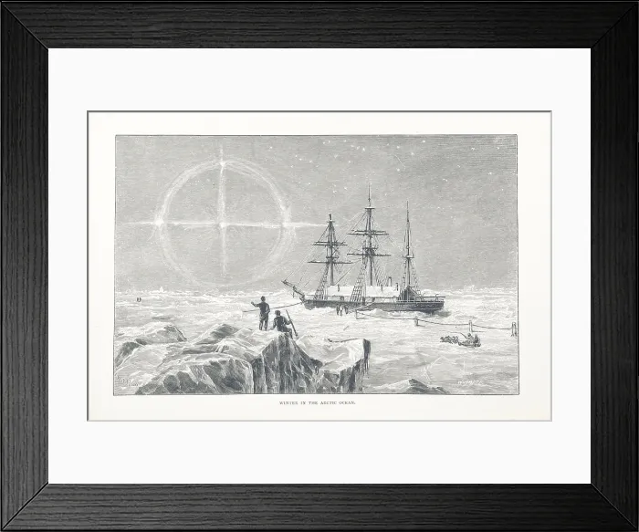 Framed Print : Winter in the Arctic Ocean, 1882. Creators: Walter William May, Edward Whymper Framed Print : Winter in the Arctic Ocean, 1882. Creators: Walter William May, Edward Whymper