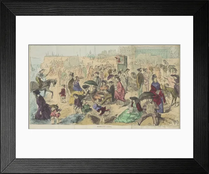 Framed Print : Ramsgate Sands, 1870. Creator: Joseph Swain Framed Print : Ramsgate Sands, 1870. Creator: Joseph Swain