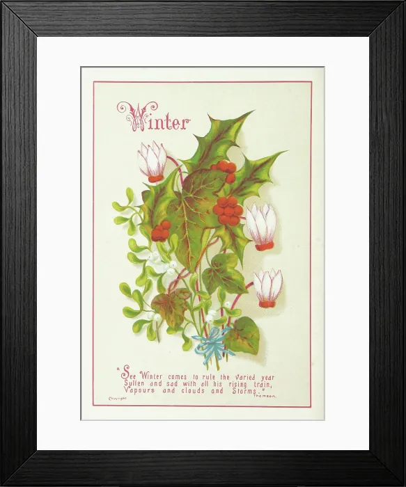 Framed Print : Winter, 1886. Creator: Unknown Framed Print : Winter, 1886. Creator: Unknown
