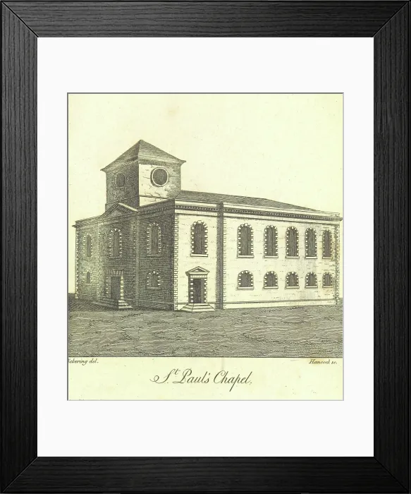 Framed Print : St. Paul's Chapel, 1809. Creator: Hancock. St. Paul's Chapel, 1809. Creator: Hancock Framed Print : St. Paul's Chapel, 1809. Creator: Hancock. St. Paul's Chapel, 1809. Creator: Hancock