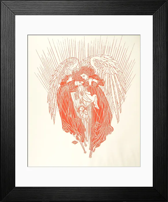 Framed Print : Angels, 1889. Creator: Reginald Francis Hallward Framed Print : Angels, 1889. Creator: Reginald Francis Hallward