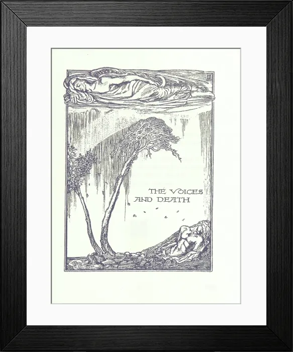 Framed Print : The Voices and Death, 1911. Creator: Unknown Framed Print : The Voices and Death, 1911. Creator: Unknown