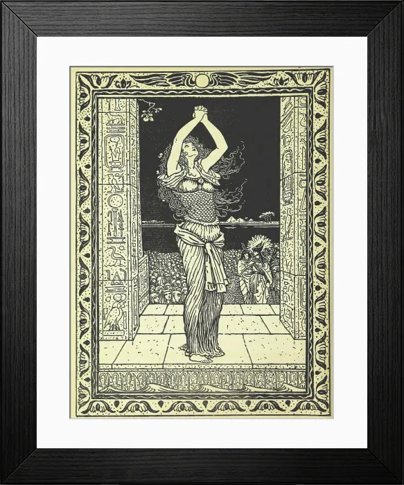 Framed Print : Scene in Ancient Egypt, 1895. Creator: Louis Fairfax Muckley Framed Print : Scene in Ancient Egypt, 1895. Creator: Louis Fairfax Muckley
