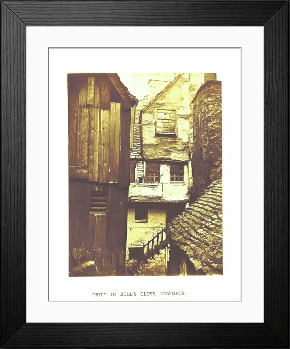 Framed Print : Bit in Bull's Close, Cowgate, 1878. Creator: Archibald Burns. Bit in Bull's Close, Cowgate, 1878. Creator: Archibald Burns Framed Print : Bit in Bull's Close, Cowgate, 1878. Creator: Archibald Burns. Bit in Bull's Close, Cowgate, 1878. Creator: Archibald Burns