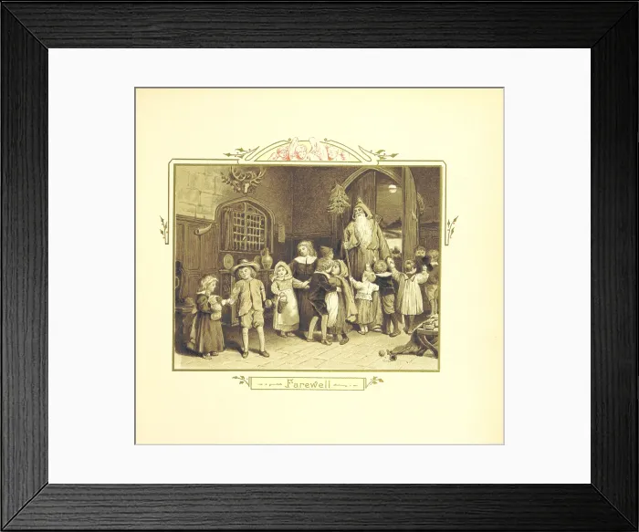 Framed Print : Farewell, 1894. Creator: Eliza F. Manning Framed Print : Farewell, 1894. Creator: Eliza F. Manning