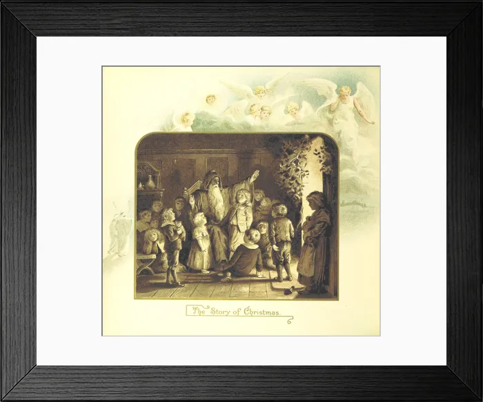 Framed Print : The Story of Christmas, 1894. Creator: Eliza F. Manning Framed Print : The Story of Christmas, 1894. Creator: Eliza F. Manning