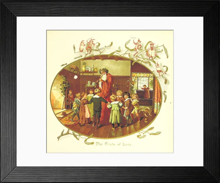 Framed Print : The Circle of Love, 1894. Creator: Eliza F. Manning Framed Print : The Circle of Love, 1894. Creator: Eliza F. Manning