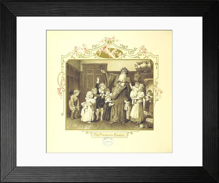 Framed Print : The Treasure Basket, 1894. Creator: Eliza F. Manning Framed Print : The Treasure Basket, 1894. Creator: Eliza F. Manning