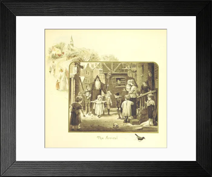 Framed Print : The Arrival, 1894. Creator: Eliza F. Manning Framed Print : The Arrival, 1894. Creator: Eliza F. Manning