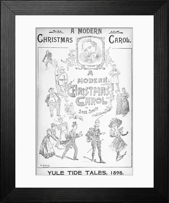 Framed Print : A Modern Christmas Carol, 1898. Creators: Tristram Coutts, G. Darre Framed Print : A Modern Christmas Carol, 1898. Creators: Tristram Coutts, G. Darre