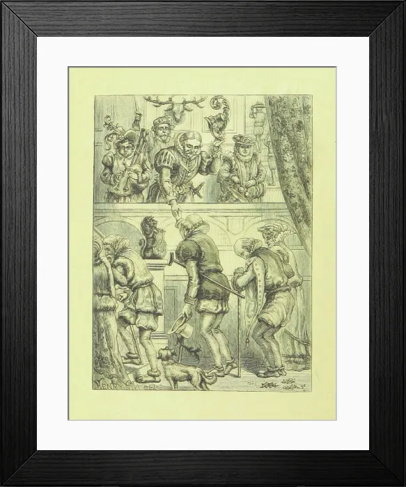 Framed Print : Host welcoming guests, 1885. Creator: Henry G. Wells Framed Print : Host welcoming guests, 1885. Creator: Henry G. Wells