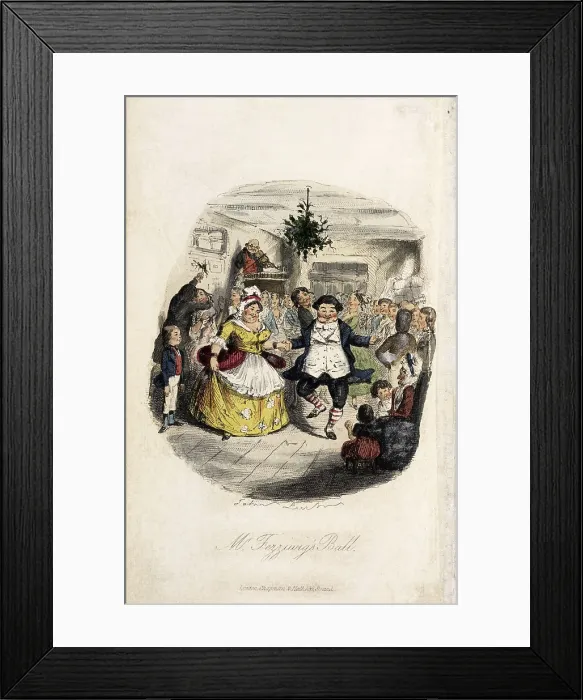 Framed Print : Mr Fezziwig's Ball, 1843. Creator: John Leech. Mr Fezziwig's Ball, 1843. Creator: John Leech Framed Print : Mr Fezziwig's Ball, 1843. Creator: John Leech. Mr Fezziwig's Ball, 1843. Creator: John Leech