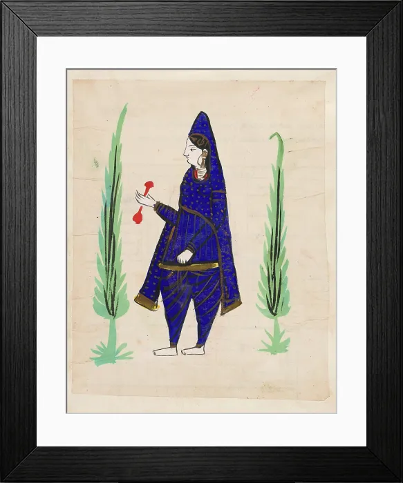 Framed Print : A Sikh Akalan. Creator: Unknown